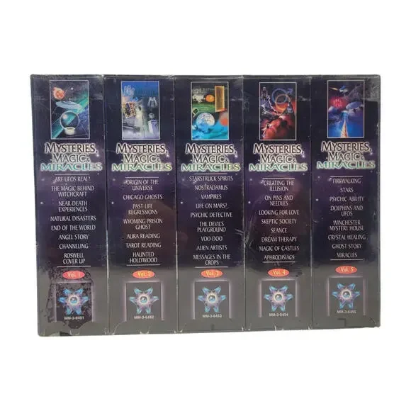 Mysteries Magic & Miracles VHS Collection 10 Volume Box Set Occult 1996 SEALED